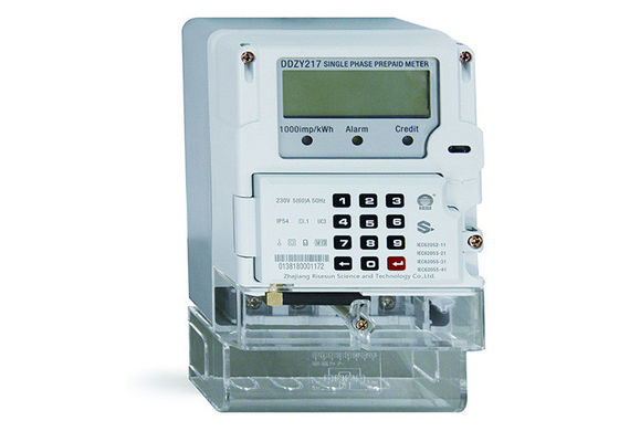 STS Keypad Single Phase Electronic Energy Meter With Rs485 Prepaid Energy Meter