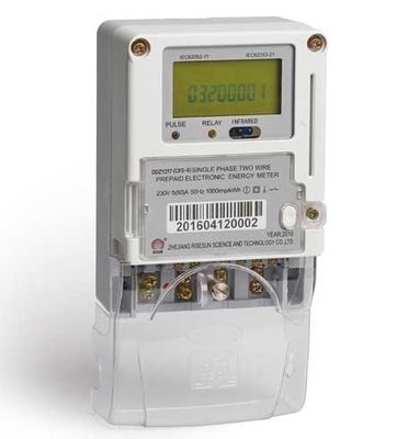 Digital Single Phase Induction Energy Meter With RS485 Logic Security CPU Card