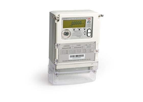 IEC 62056 62 Multifunction Three Phase Four Wire Energy Meter 100V