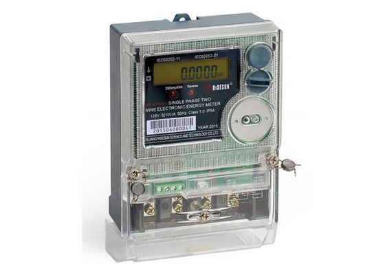 IEC 62056 21 Single Phase Multifunction Smart Power Meter Class 2.0 Accuracy