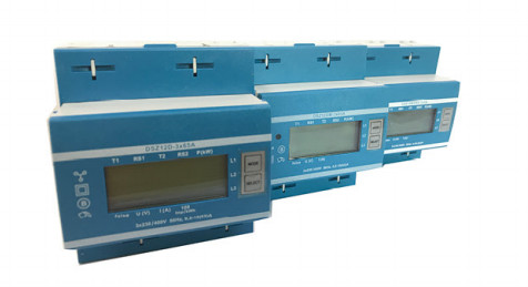 RS485 3ph Din Rail Energy Meter Din Rail Mounted Electricity Meters 10 ...